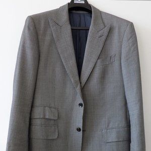 EUC SuitSupply Drago Super 120s Pure Wool Gray Blazer Sport Coat Size 40